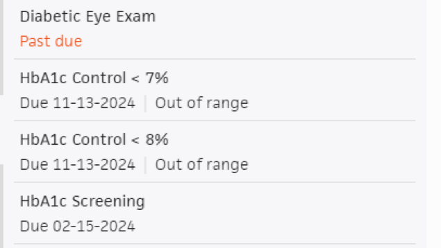 Figure 11 Example Of A Patient Level Care Gap Alert